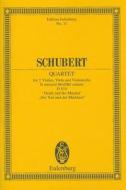 String Quartet D Minor Op Posth D 810 di FRANZ SCHUBERT edito da Schott & Co