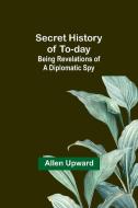 Secret History of To-day di Allen Upward edito da Alpha Editions