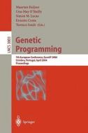 Genetic Programming edito da Springer Berlin Heidelberg