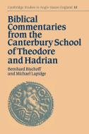 Biblical Commentaries from the Canterbury School of Theodore and Hadrian edito da Cambridge University Press