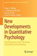 New Developments in Quantitative Psychology edito da Springer-Verlag GmbH