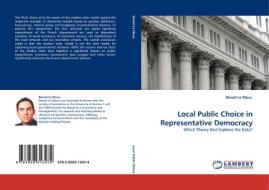 Local Public Choice in Representative Democracy di Benoît Le Maux edito da LAP Lambert Acad. Publ.