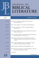 Journal of Biblical Literature 142.4 (2023) edito da SBL Press