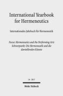 International Yearbook for Hermeneutics edito da Mohr Siebeck GmbH & Co. K