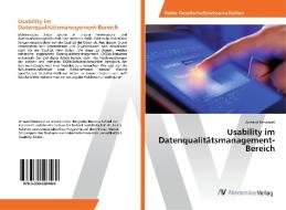 Usability im Datenqualitätsmanagement-Bereich di Armand Renoncet edito da AV Akademikerverlag