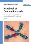 Handbook Of Genome Research di C.W. Sensen edito da Wiley-vch Verlag Gmbh
