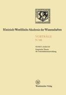 Empirische Theorie der Unternehmensentwicklung di Horst Albach edito da VS Verlag für Sozialwissenschaften
