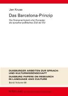Das Barcelona-Prinzip di Jan Kruse edito da Lang, Peter GmbH