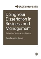 Doing Your Dissertation in Business and Management di Reva Berman Brown edito da SAGE Publications Ltd