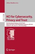 HCI for Cybersecurity, Privacy and Trust edito da Springer International Publishing