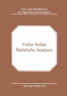 Statistische Analysen di V. Nollau edito da Birkhäuser Basel
