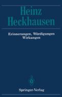 Heinz Heckhausen edito da Springer Berlin Heidelberg