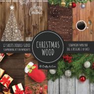 Christmas Wood Scrapbook Paper Pad 8x8 Scrapbooking Kit for Papercrafts, Cardmaking, Printmaking, DIY Crafts, Holiday Themed, Designs, Borders, Backgr di Crafty As Ever edito da LIGHTNING SOURCE INC