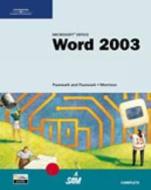 Microsoft Office Word 2003 di Connie Morrison, William R. Pasewark edito da Cengage Learning, Inc