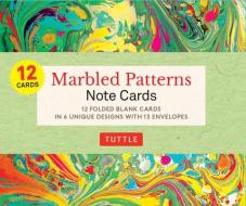 Marbled Patterns Note Cards - 12 Cards di Tuttle Studio edito da Tuttle Publishing