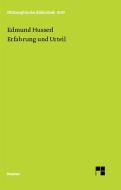 Erfahrung und Urteil di Edmund Husserl edito da Felix Meiner Verlag