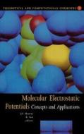 Molecular Electrostatic Potentials: Concepts and Applications di J. S. Murray edito da ELSEVIER SCIENCE & TECHNOLOGY