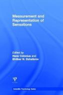 Measurement and Representation of Sensations edito da Taylor & Francis Inc