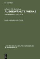 Reineke der Fuchs di Johann Christoph Gottsched edito da De Gruyter