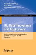 Big Data Innovations and Applications edito da Springer International Publishing