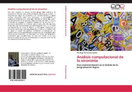 Análisis computacional de la sinonimia di Santiago Fernández Lanza edito da EAE