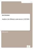 Analyse des Erlasses zum neuen § 2b EStG di Gerrit Reinders edito da Diplom.de