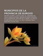Municipios De La Provincia De Burgos: Mi di Fuente Wikipedia edito da Books LLC