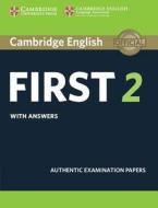 Cambridge English First 2 Student's Book with answers di Cambridge English Language Assessment edito da Cambridge University Press