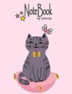 Notebook by Ffunny: Grey Cat on Pink Cover and Dot Graph Line Sketch Pages, Extra Large (8.5 X 11) Inches, 110 Pages, White Paper, Sketch, di F. Funny edito da Createspace Independent Publishing Platform