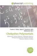 Chebyshev Polynomials edito da Vdm Publishing House