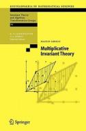 Multiplicative Invariant Theory di Martin Lorenz edito da Springer Berlin Heidelberg