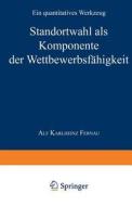 Werkzeuge zur Analyse und Beurteilung der internationalen Wettbewerbsfähigkeit von Regionen edito da Deutscher Universitätsverlag
