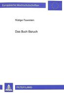 Das Buch Baruch di Rüdiger Feuerstein edito da Lang, Peter GmbH