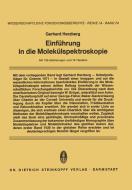 Einführung in die Molekülspektroskopie di Gerhard Herzberg edito da Steinkopff