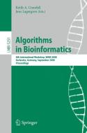 Algorithms In Bioinformatics edito da Springer-verlag Berlin And Heidelberg Gmbh & Co. Kg