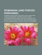 Romanian Land Forces Personnel: Grigore di Books Llc edito da Books LLC, Wiki Series