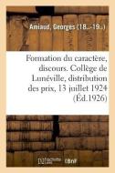 de la Formation Du Caract re, Discours di Amiaud-G edito da Hachette Livre - BNF