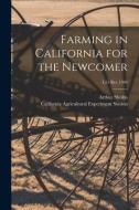 Farming in California for the Newcomer; L51 rev 1946 di Arthur Shultis edito da LIGHTNING SOURCE INC