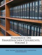 Handbuch Des Französischen Civilrechts, Volume 3 di Karl Salomo Zachariä von Lingenthal (Grossherzog) edito da Nabu Press