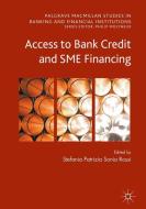 Access to Bank Credit and SME Financing edito da Springer International Publishing