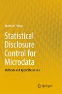 Statistical Disclosure Control for Microdata di Matthias Templ edito da Springer International Publishing