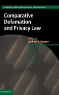 Comparative Defamation and Privacy Law edito da Cambridge University Press