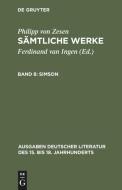 Simson di Philipp Von Zesen edito da De Gruyter