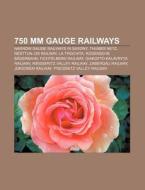 750 Mm Gauge Railways: Narrow Gauge Rail di Source Wikipedia edito da Books LLC, Wiki Series