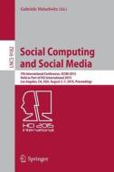 Social Computing and Social Media edito da Springer-Verlag GmbH