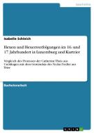 Hexen und Hexenverfolgungen im 16. und 17. Jahrhundert in Luxemburg und Kurtrier di Isabelle Schleich edito da GRIN Publishing