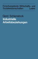 Industrielle Arbeitsbeziehungen di Gerd Schienstock edito da VS Verlag für Sozialwissenschaften