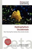 Hydrophyllum Occidentale edito da Betascript Publishing