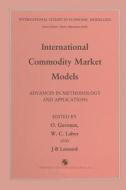 International Commodity Market Models edito da Springer Netherlands