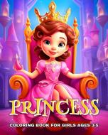 Princess Coloring Book for Girls Ages 3-5 di Camelia Camy edito da Blurb